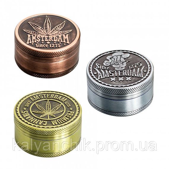 Гріндер металевий Amsterdam Green 3-part Zinc Grinder 50 mm | Зображення 2