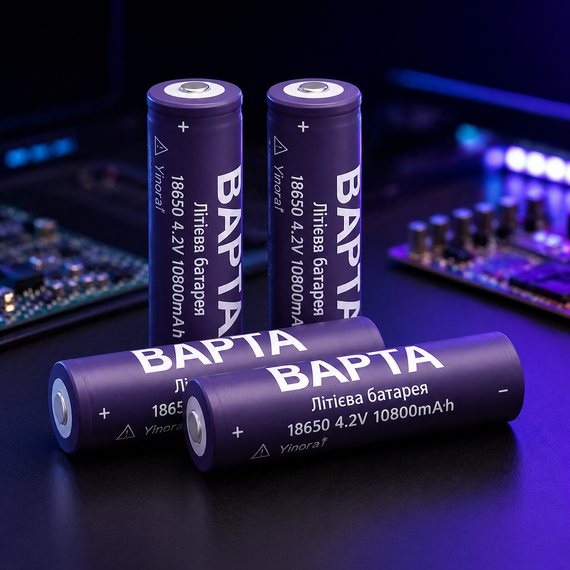 Акумулятор 18650 BAPTA BP-1080 10800mAh 4.2V Li-Ion для ліхтарів, електроніки та power bank | Зображення 2