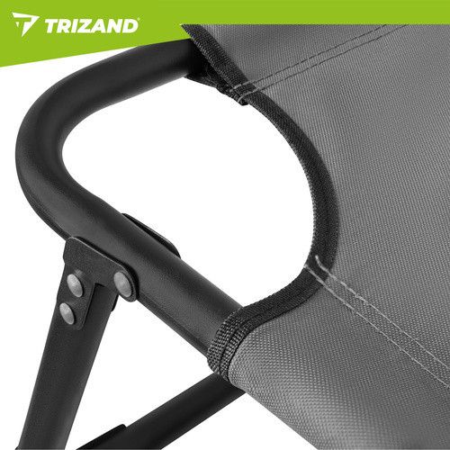 Складаний садовий шезлонг 192x68x28 см Trizand 27633 | Зображення 2