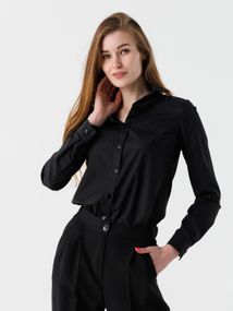 Сорочка однотонна жіноча 694 baza 2XL Чорний (2000990485731D) shop (2000990485731)