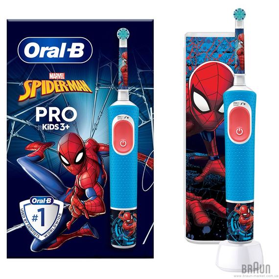 Електрощітка BRAUN Oral-B D103.413.2KX Spider-Man типу 3708 (3+)