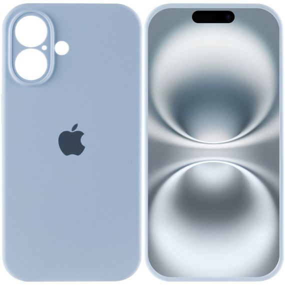 Чохол Silicone Case Full Camera Protective (AA) для Apple iPhone 16 Plus (6.7") Блакитний / Sweet Blue | Зображення 2