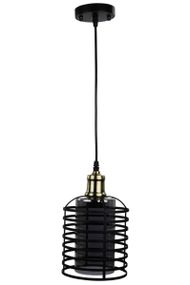 Люстра підвісна LOFT на 1 лампочку 25065 Чорний 30-80х16х16 см.