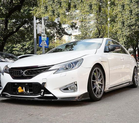 Накладки на Зеркала (Карбон) для Toyota Mark X 2009- гг | Зображення 1
