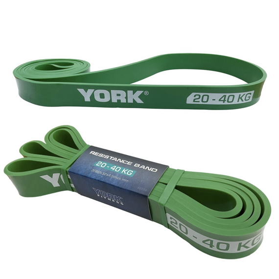 Резинка для фітнесу York 20-40кг - 2080x32x4,5 мм, зелений | Зображення 4