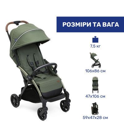 Коляска Chicco Goody XPlus Зелена 8058664173075 (87040.38.00) | Зображення 2