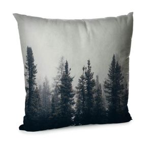 Подушка диванная с бархата Лес 45x45 см (45BP_URB035)