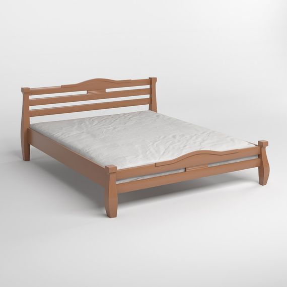 Односпальне дерев&#039;яне ліжко Mebigrand Монако Коричневий (RAL8025) 80х190 см (MBG-4307) | Зображення 1