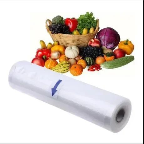 Вакуумные гофрированные пакеты в рулонах Пленка для вакуумного упаковщика 20 см | Зображення 1