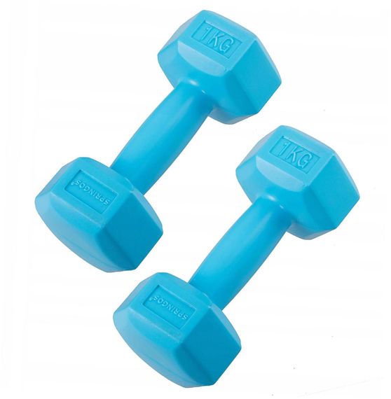 Гантели шестигранная форма 2 x 1 кг Springos Hex  FA1030 | Зображення 2