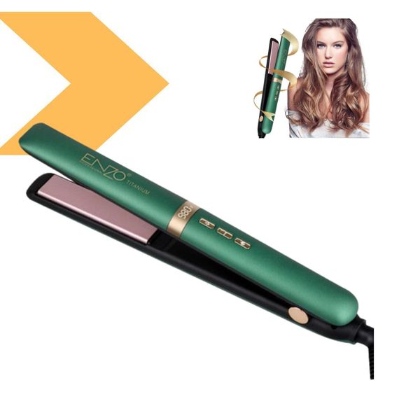 Плойка для волос ENZO EN-3122, керамічна, 120°C - 200°C, 30 секунд, 2 метри, модель ENZO EN-3122, чорний бренд ENZO (43092-EN-3122_726)