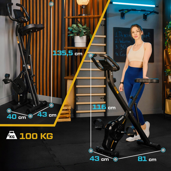 Велотренажер Trex Sport TX-340XB BRIZ магнітний чорний | Зображення 6