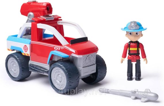 Щенячий патруль Пожарная команда Спасательный квадроцикл Райдера с пусковой установкой для дрона и фигуркой