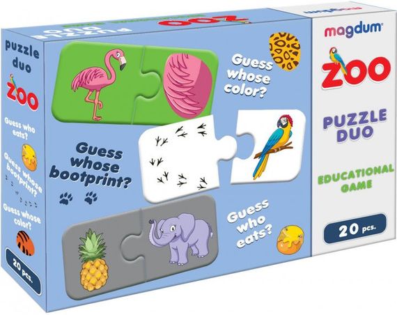 Гра настільна розвиваюча Парочки Зоопарк ME5032-11 EN | Зображення 1