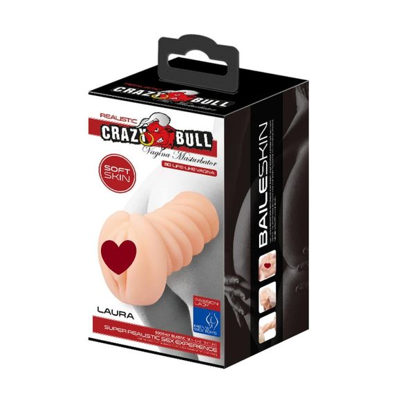 Мастурбатор CRAZY BULL- LAURA, REALISTIC VAGINA Sex Aura