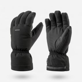 Рукавиці лижні 500 для дорослих чорні - 2XL