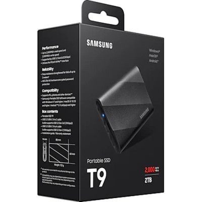 Накопитель SSD USB 3.2 2TB T9 Samsung (MU-PG2T0B/EU) | Зображення 4