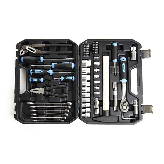 Набір насадок і інструментів CrV 1⁄2 (90Т) (56 шт.) APRO 2514561 | Зображення 1