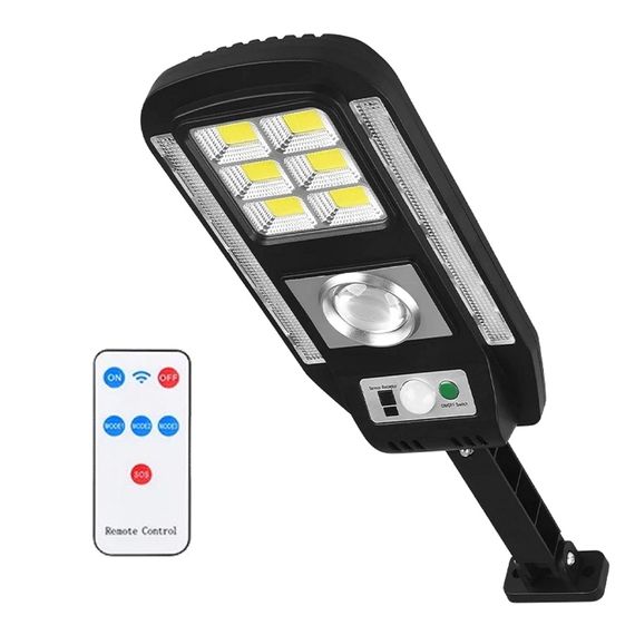 Прожектор LED настенный CL-728 сенсорный уличный с солнечной панелью и пультом | Зображення 1