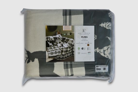 Плед First Choice 240×220 см. Ruma Deer Dark Green | Зображення 4