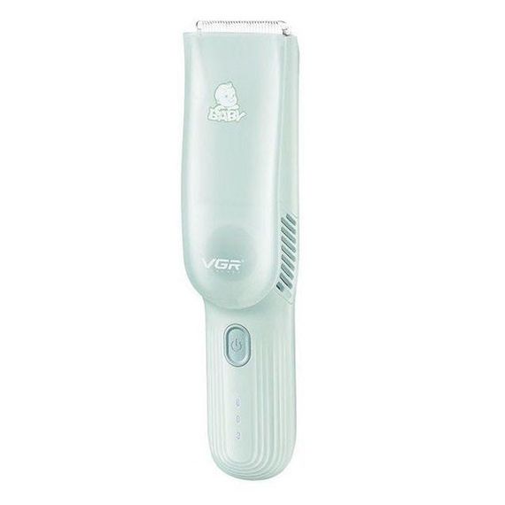 Дитяча машинка для стрижки VGR V-155 GREEN дітей новонароджених безшумна тиха з насадками 0-12 мм | Зображення 2