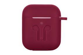 Чохол 2Е для Apple AirPods, Pure Color Silicone Imprint (3.0mm), Marsala (2E-AIR-PODS-IBPCSI-3-M)