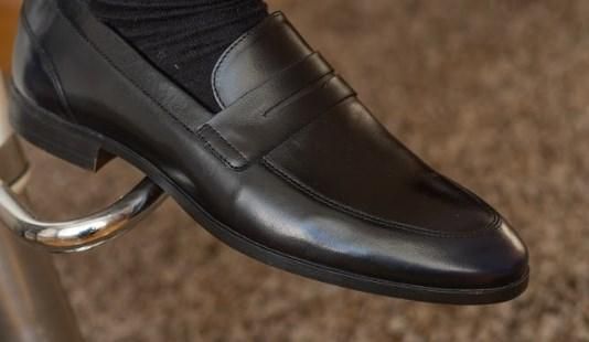 Туфлі лофери синьо-чорний колір 44 розмір | Зображення 1