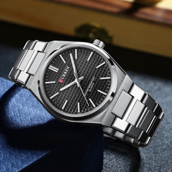 Curren 8439 Silver-Black | Зображення 1