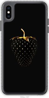 Чохол на iPhone XS Max Чорна полуниця "3585pc-1557-24368"