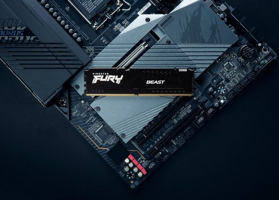 Пам&#039;ять ПК Kingston DDR5 16GB 6000 FURY Beast XMP KF560C30BB-16 | Зображення 7