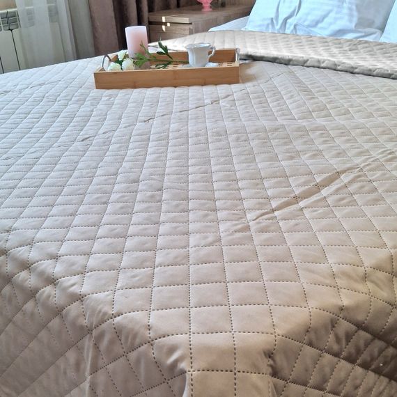 Покрывало SoundSleep Soft Dream двустороннее 160х220 см бежевое (2800004883764) | Зображення 1