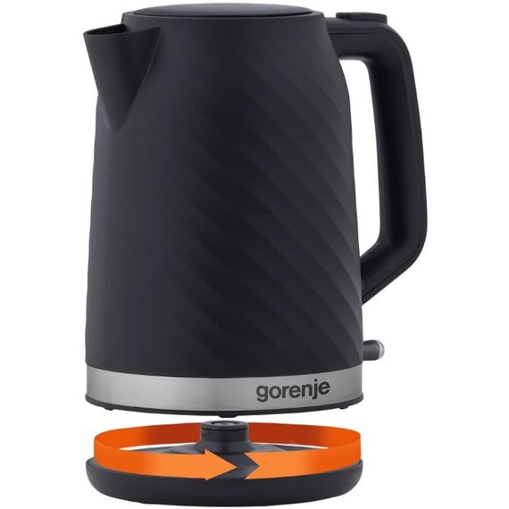 Електрочайник Gorenje K17SPB 1.7 л чорний | Зображення 2