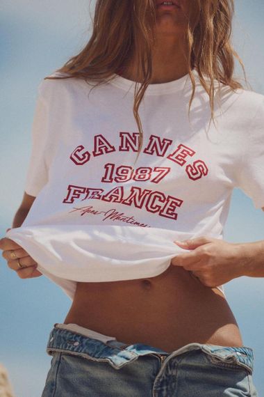 Футболка женская с принтом повседневная S Белая