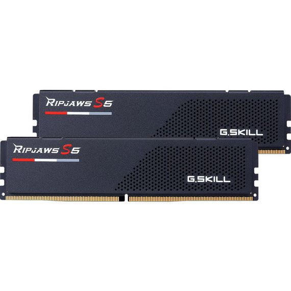 Модуль памяти для компьютера DDR5 32GB (2x16GB) 6400 MHz Ripjaws S5 Matte Black G.Skill (F5-6400J3648F16GX2-RS5K) | Зображення 1