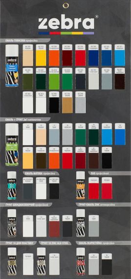 Емаль глянсова професійна 400мл zebra 997 ral 9003 сніжно-білий | Зображення 1