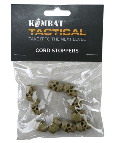 Стопери для шнурка 10шт KOMBAT UK Skull Cord Stoppers | Зображення 3
