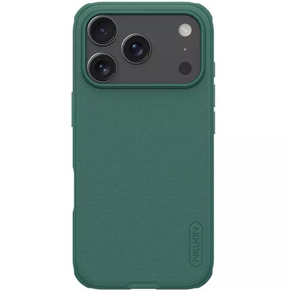 Чохол Nillkin Matte Pro для Apple iPhone 17 Pro / 18 Pro (6.3") Зелений / Deep Green | Зображення 1