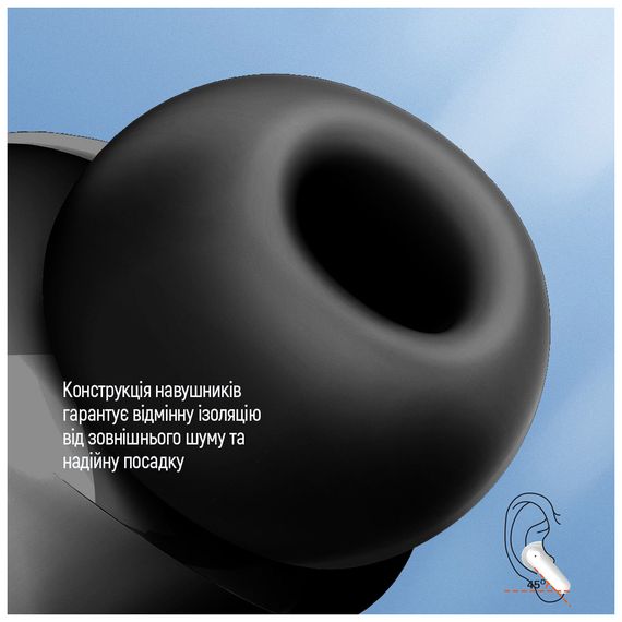 Навушники ColorWay Slim TWS-1 Earbuds Long Life Black (CW-TWS1BK1) | Зображення 8