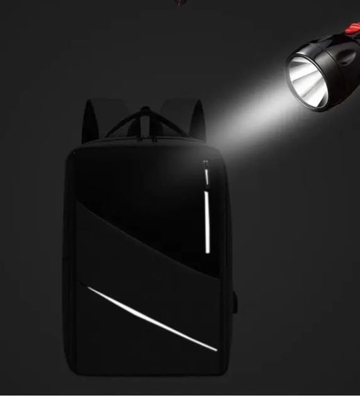 Рюкзак протиударний для ноутбука 15,6" з USB-портом та відсіком для ноутбука | Зображення 1