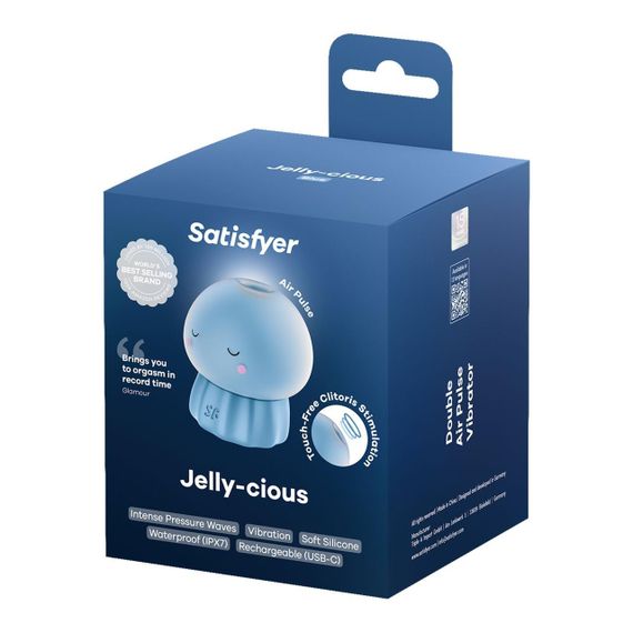 Вакуумний кліторальний стимулятор Satisfyer Jelly-cious Blue Sex Aura | Зображення 4