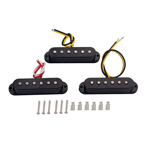 Set чорних синглів датчики Кенаміка для електрогітари Fender Stratocaster squer Cort Ibanes Shur LTD ESP | Зображення 2
