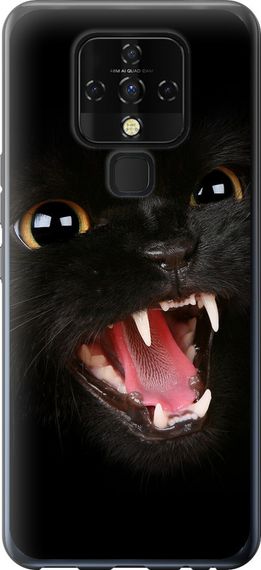 Чехол на Tecno Camon 16 SE CE7j Чёрная кошка "932u-2398-17620"