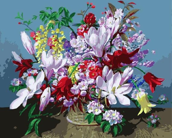 Картина по номерам "Весенний букет" 12153-AC 40х50