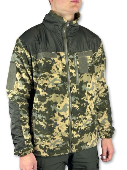 Тактична чоловіча флісова кофта, Колір: Піксель Розмір: 48