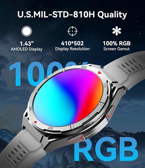 Годинник Oukitel BT12 Grey | Зображення 7