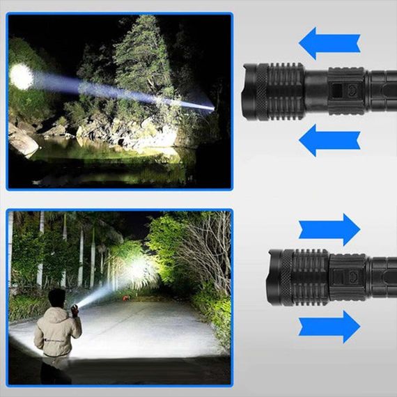 Ліхтар PLD-H007 WHITE LASER LED XPRO, Li-Ion акумулятор, Power Bank, індикація заряду, ЗУ Type-C, zoom (47322-007_163) | Зображення 7