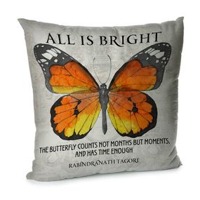 Подушка диванна з оксамиту All is bright (butterfly) 45x45 см (45BP_FLORA002)