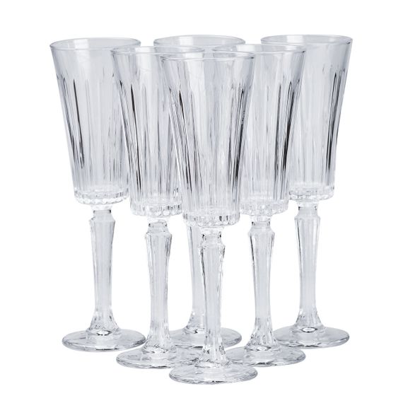 Набор бокалов для шампанского 6 штук по 150 мл HP4162