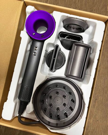 Фен з іонізацією Super Hair Dryer 5в1 міні електрофен безшумний з 5 насадками для укладання волосся 1600 Вт | Зображення 8