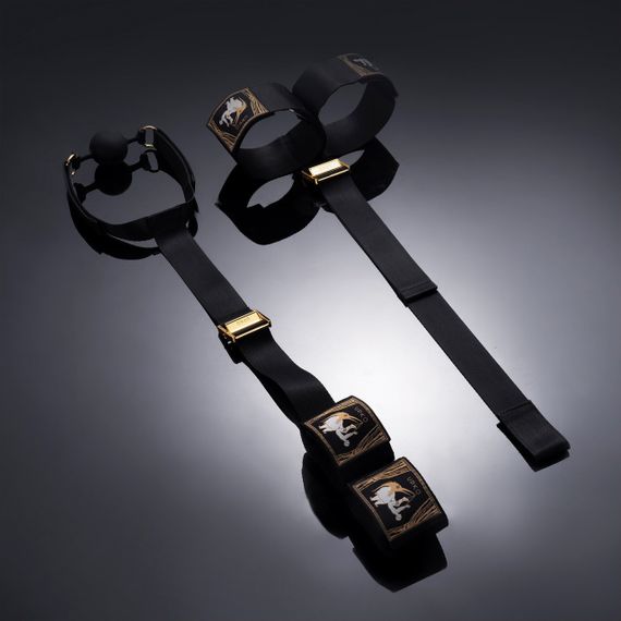 Бандажний набір UPKO зі змінними кляпами (кулька, ялинка, кістка) Hogtie Bondage Gear With Mouth Gags Sex Aura | Зображення 6